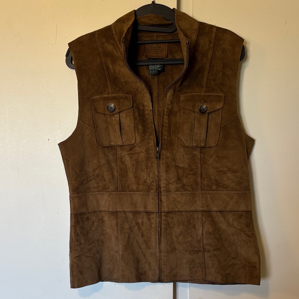 Ralph Lauren faux suede vest